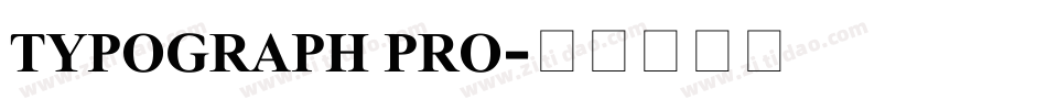 TYPOGRAPH PRO字体转换
